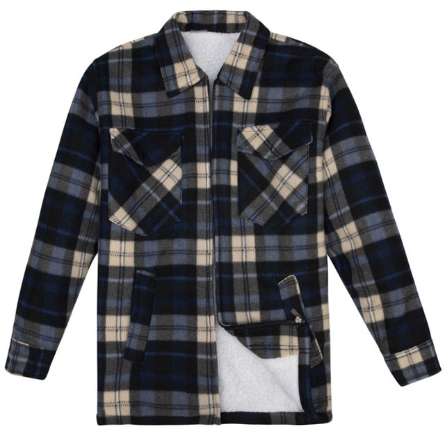 Thick Flannel Style Plaid Shirt Men Casual Long Sleeve Winter Fashion 2019 Male Shirt Chemise Homme Camisa Social Masculina