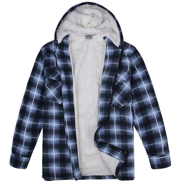 Thick Flannel Style Plaid Shirt Men Casual Long Sleeve Winter Fashion 2019 Male Shirt Chemise Homme Camisa Social Masculina