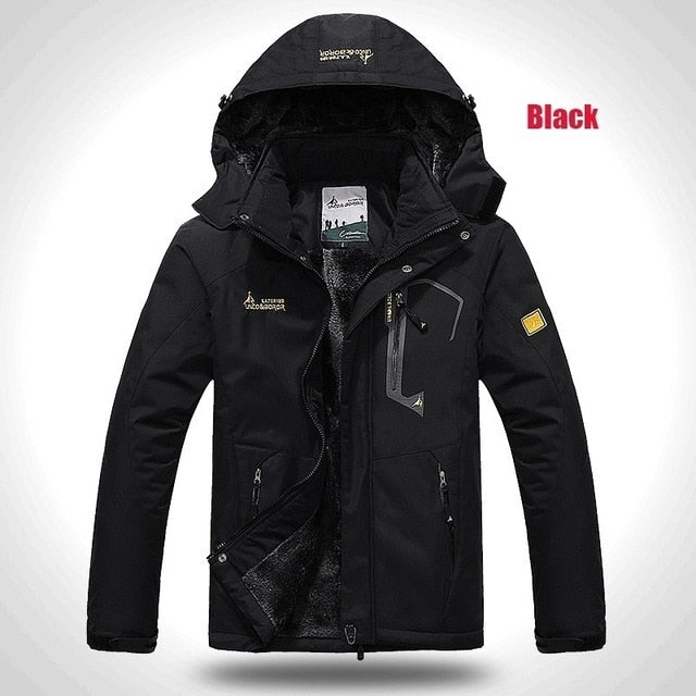 Men Winter Parkas Outdoor Hiking Thick Coat Mens Thermal Windbreaker Male Camping Skiing Sport Jacket Waterproof Windproof