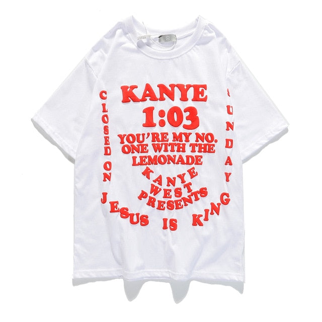 Kanye West Skull Print Loose Casual Men and Women Tshirts Harajuku Oversize O Neck Short Sleeve Hip Hop T Shirt Streetwear Tees