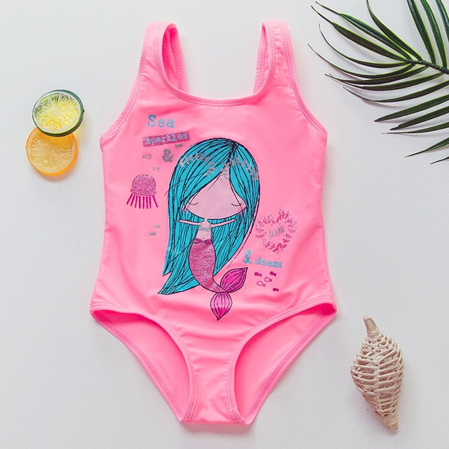 New Girls Swimwear Bathing Suits Baby swimsuit Summer 1PCS Girls Bikini Lovely Child Swimsuit Beachwear Backless Kids sw663