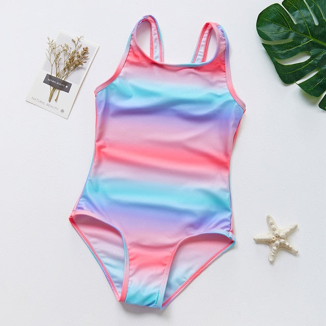 New Girls Swimwear Bathing Suits Baby swimsuit Summer 1PCS Girls Bikini Lovely Child Swimsuit Beachwear Backless Kids sw663