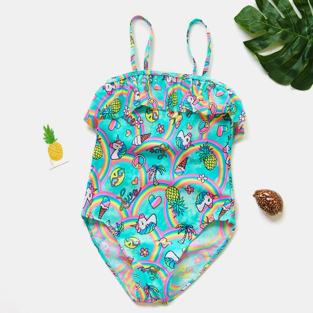 New Girls Swimwear Bathing Suits Baby swimsuit Summer 1PCS Girls Bikini Lovely Child Swimsuit Beachwear Backless Kids sw663