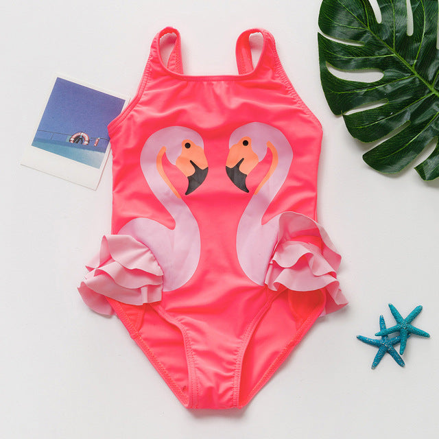 New Girls Swimwear Bathing Suits Baby swimsuit Summer 1PCS Girls Bikini Lovely Child Swimsuit Beachwear Backless Kids sw663