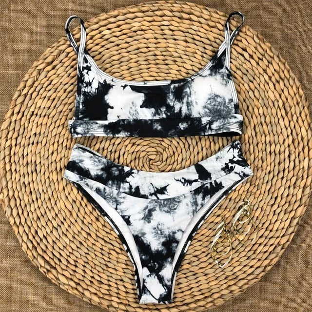 Two Piece Swimsuit High Waist Bikini Push Up Swimwear Bathing Suit Swimming Suit for Women tankini swimsuits women swim suit