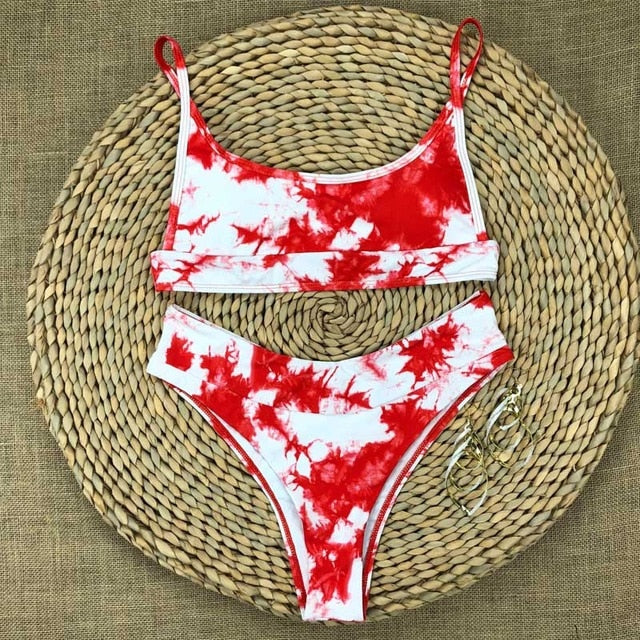 Two Piece Swimsuit High Waist Bikini Push Up Swimwear Bathing Suit Swimming Suit for Women tankini swimsuits women swim suit