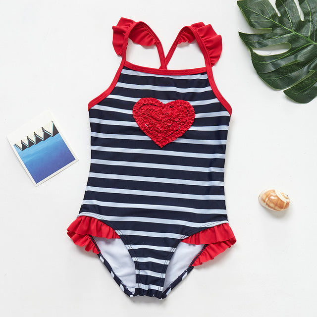 New Girls Swimwear Bathing Suits Baby swimsuit Summer 1PCS Girls Bikini Lovely Child Swimsuit Beachwear Backless Kids sw663