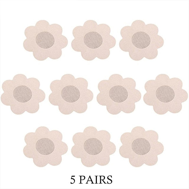 2pcs Women Sportswear Underwear Bra Pads Self Adhesive Push Up Bra Crop Top Silicone Stickers Breast Invisible Strapless Bikini