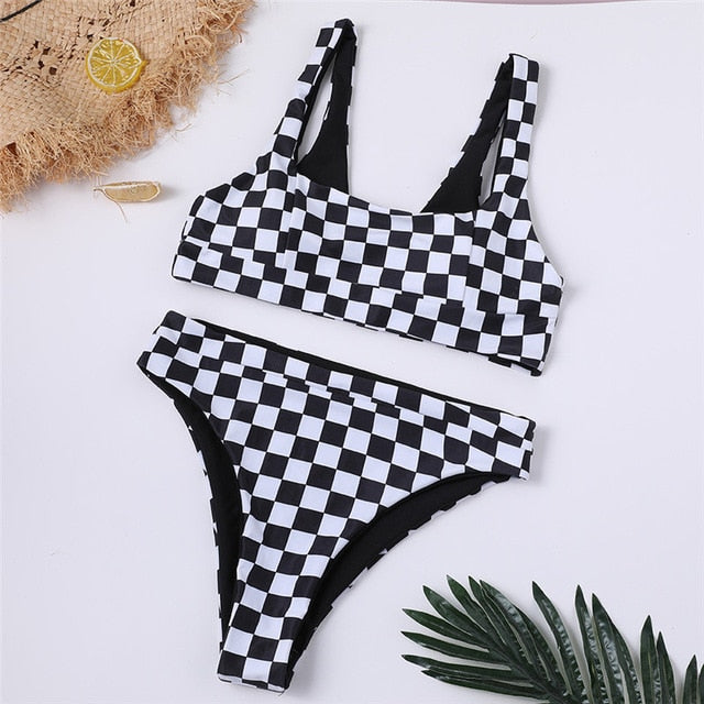 Sexy Bikini Mujer 2019 New Cow Print Swimsuit Women Two Pieces Push Up Biquini Brazilian Swimming Suit For Women Beach Swimwear