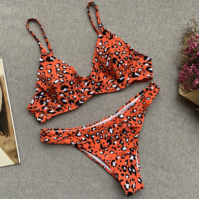 Polka dot Bikini 2019 underwire Bra swimsuit Woman bandeau swimwear female sexy bikini set push up brazilian bathing suit swim