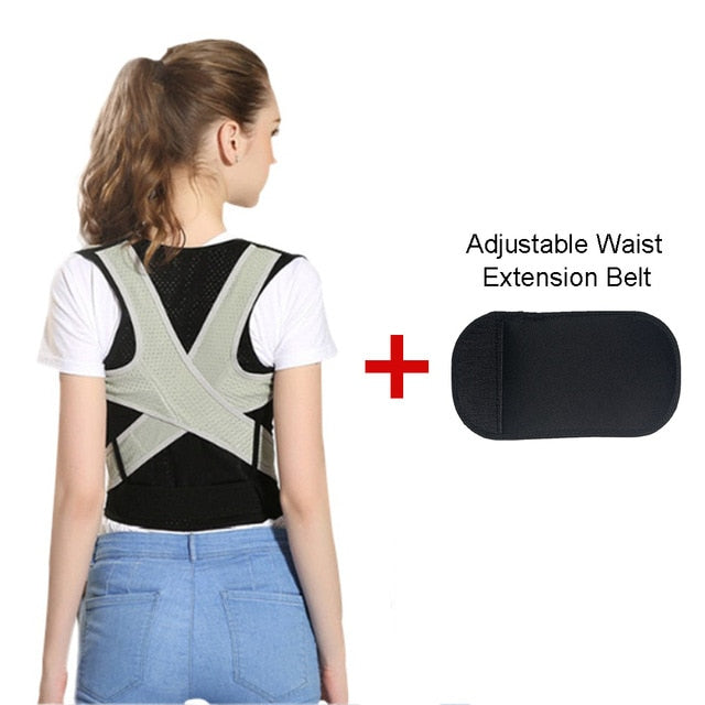 Tlinna Back Posture Corrector Therapy Corset Spine Support Belt Lumbar Back Posture Correction Bandage For Men Women