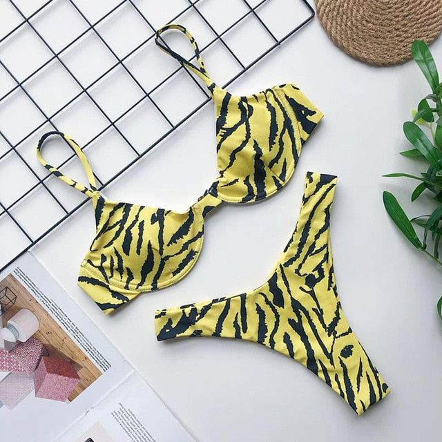 Sexy Women Push Up Bikini Set  Swimwear 2020 Swimsuit Girl High Cut Bathing Suit Summer Biquini Beach Wear Bikinis De Praia