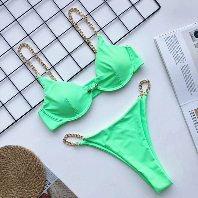 Sexy Women Push Up Bikini Set  Swimwear 2020 Swimsuit Girl High Cut Bathing Suit Summer Biquini Beach Wear Bikinis De Praia