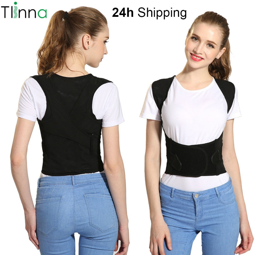 Tlinna Back Posture Corrector Therapy Corset Spine Support Belt Lumbar Back Posture Correction Bandage For Men Women