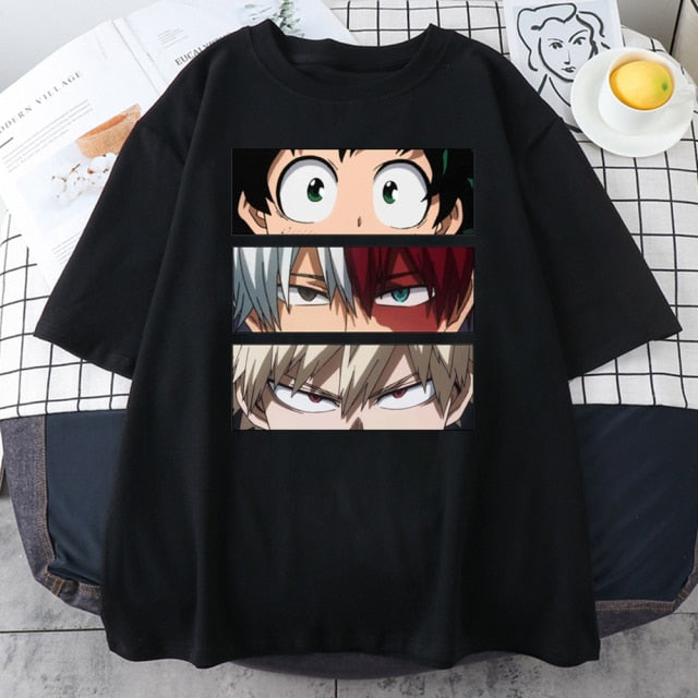 My Hero Academia Cute Anime T Shirt Women Casual Harajuku Tee Oversize Female T-Shirt Summer 2021 Woman Japan Clothes T Shirts