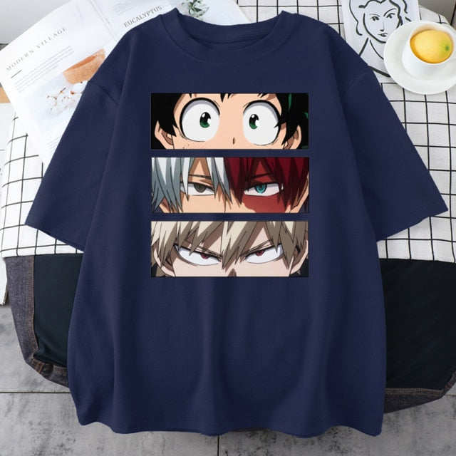 My Hero Academia Cute Anime T Shirt Women Casual Harajuku Tee Oversize Female T-Shirt Summer 2021 Woman Japan Clothes T Shirts