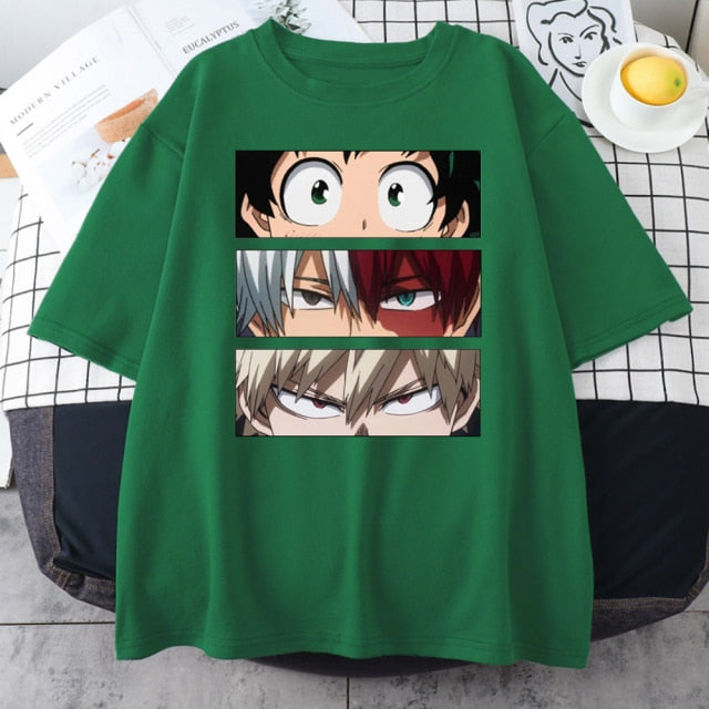 My Hero Academia Cute Anime T Shirt Women Casual Harajuku Tee Oversize Female T-Shirt Summer 2021 Woman Japan Clothes T Shirts