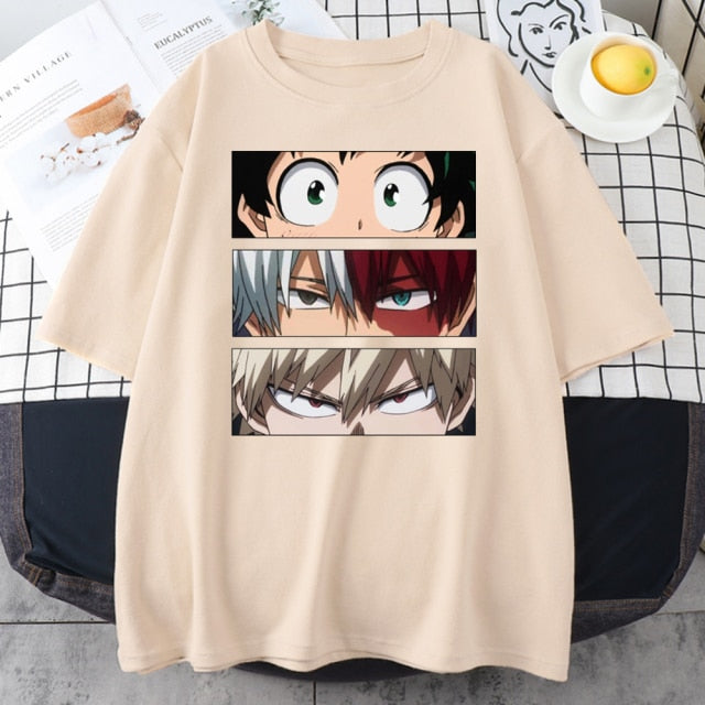 My Hero Academia Cute Anime T Shirt Women Casual Harajuku Tee Oversize Female T-Shirt Summer 2021 Woman Japan Clothes T Shirts