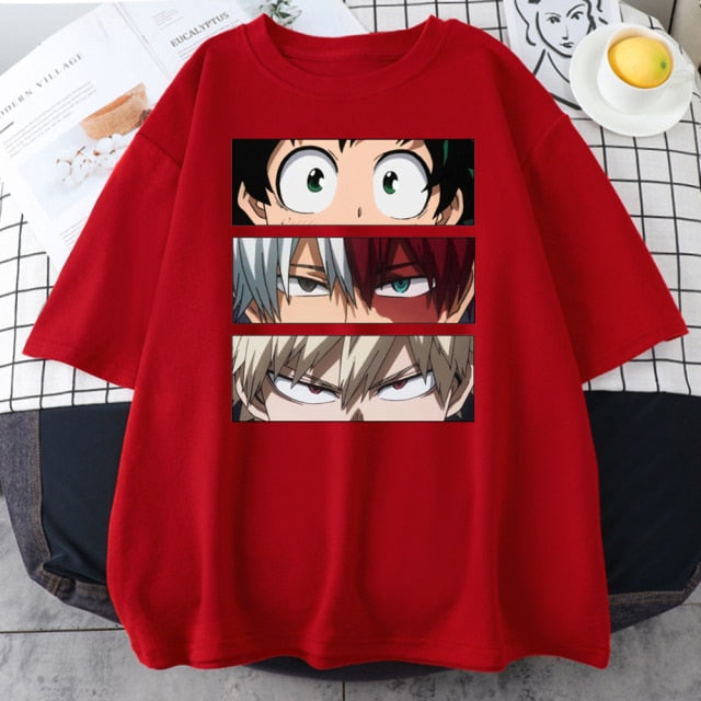 My Hero Academia Cute Anime T Shirt Women Casual Harajuku Tee Oversize Female T-Shirt Summer 2021 Woman Japan Clothes T Shirts