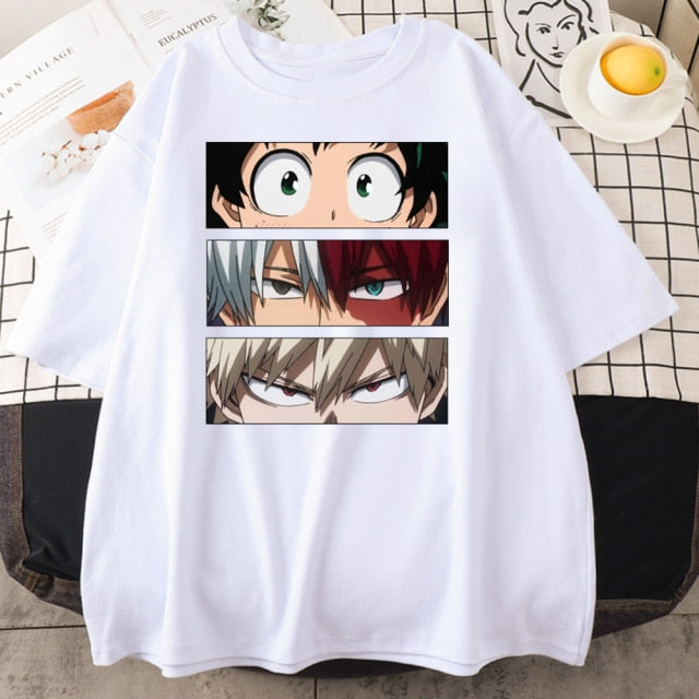 My Hero Academia Cute Anime T Shirt Women Casual Harajuku Tee Oversize Female T-Shirt Summer 2021 Woman Japan Clothes T Shirts