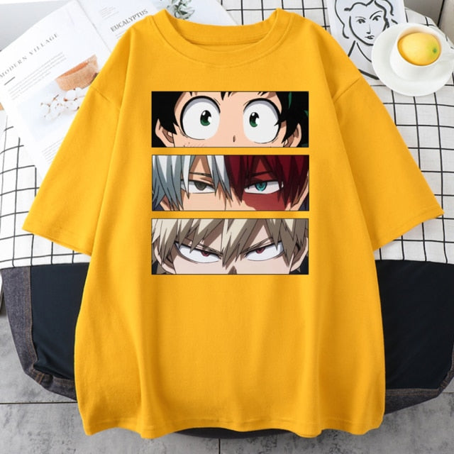 My Hero Academia Cute Anime T Shirt Women Casual Harajuku Tee Oversize Female T-Shirt Summer 2021 Woman Japan Clothes T Shirts