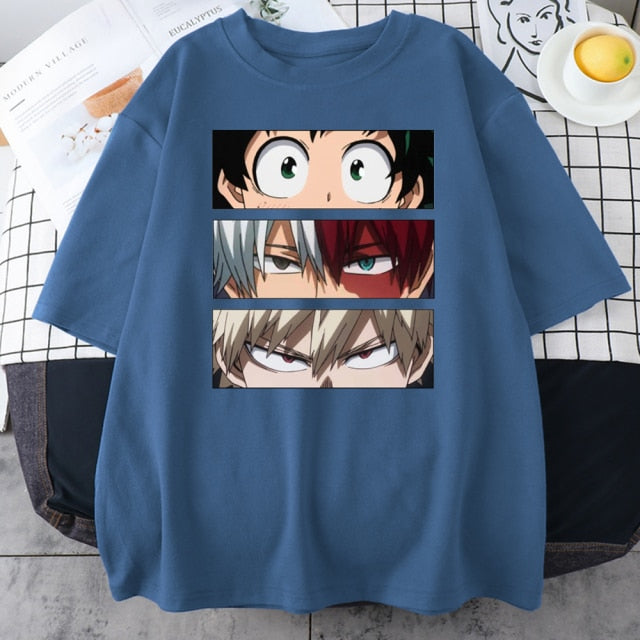 My Hero Academia Cute Anime T Shirt Women Casual Harajuku Tee Oversize Female T-Shirt Summer 2021 Woman Japan Clothes T Shirts