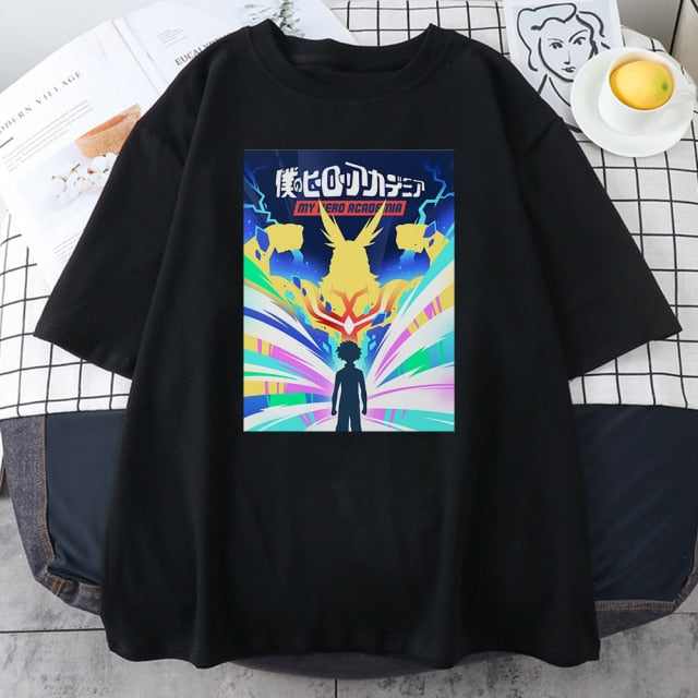 My Hero Academia Cute Anime T Shirt Women Casual Harajuku Tee Oversize Female T-Shirt Summer 2021 Woman Japan Clothes T Shirts