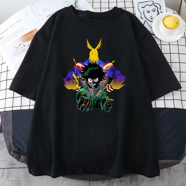 My Hero Academia Cute Anime T Shirt Women Casual Harajuku Tee Oversize Female T-Shirt Summer 2021 Woman Japan Clothes T Shirts