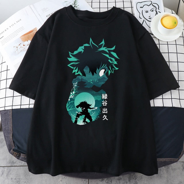 My Hero Academia Cute Anime T Shirt Women Casual Harajuku Tee Oversize Female T-Shirt Summer 2021 Woman Japan Clothes T Shirts