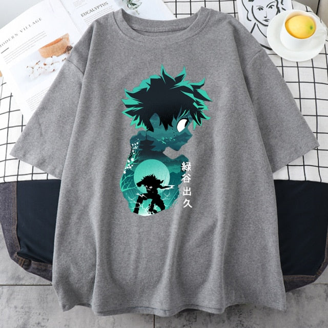 My Hero Academia Cute Anime T Shirt Women Casual Harajuku Tee Oversize Female T-Shirt Summer 2021 Woman Japan Clothes T Shirts