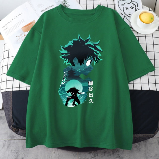 My Hero Academia Cute Anime T Shirt Women Casual Harajuku Tee Oversize Female T-Shirt Summer 2021 Woman Japan Clothes T Shirts