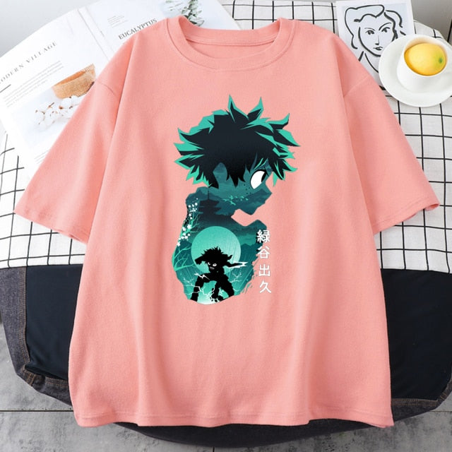 My Hero Academia Cute Anime T Shirt Women Casual Harajuku Tee Oversize Female T-Shirt Summer 2021 Woman Japan Clothes T Shirts