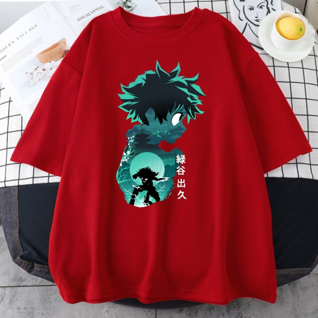 My Hero Academia Cute Anime T Shirt Women Casual Harajuku Tee Oversize Female T-Shirt Summer 2021 Woman Japan Clothes T Shirts