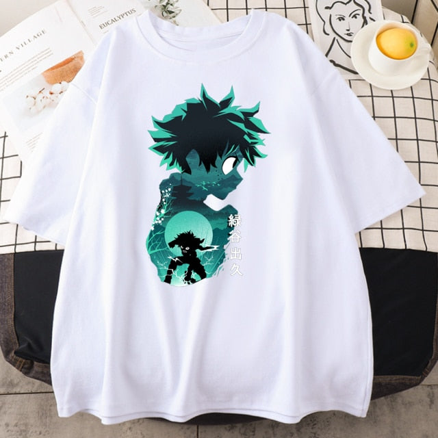 My Hero Academia Cute Anime T Shirt Women Casual Harajuku Tee Oversize Female T-Shirt Summer 2021 Woman Japan Clothes T Shirts