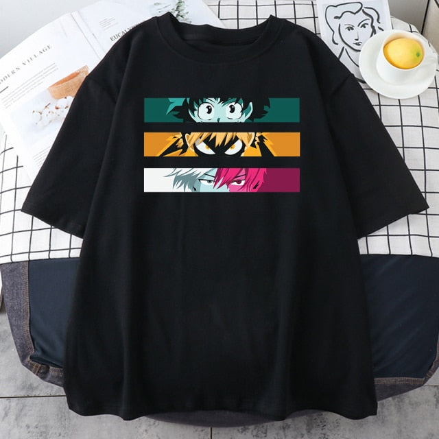 My Hero Academia Cute Anime T Shirt Women Casual Harajuku Tee Oversize Female T-Shirt Summer 2021 Woman Japan Clothes T Shirts