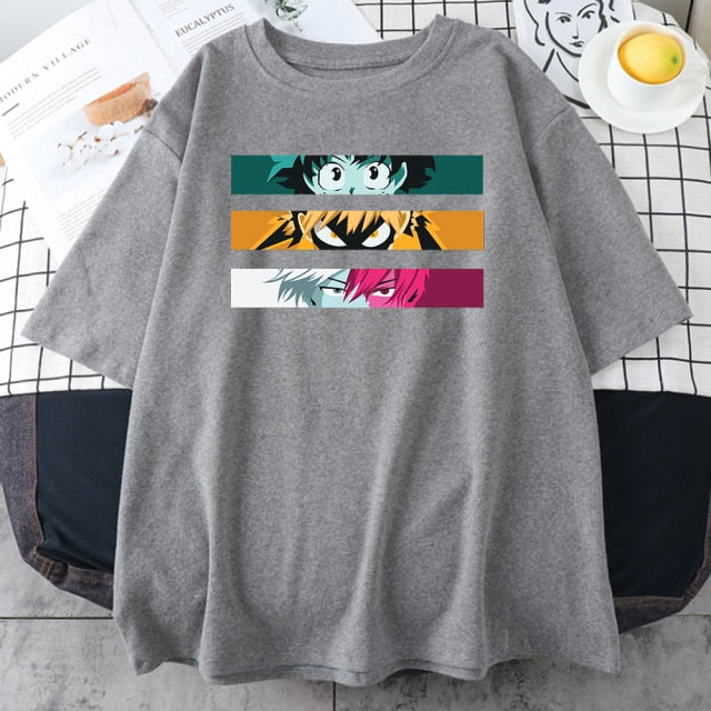 My Hero Academia Cute Anime T Shirt Women Casual Harajuku Tee Oversize Female T-Shirt Summer 2021 Woman Japan Clothes T Shirts