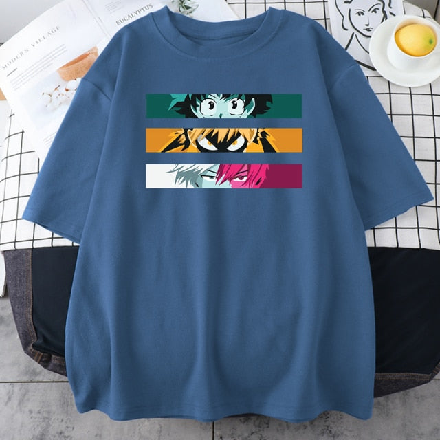 My Hero Academia Cute Anime T Shirt Women Casual Harajuku Tee Oversize Female T-Shirt Summer 2021 Woman Japan Clothes T Shirts