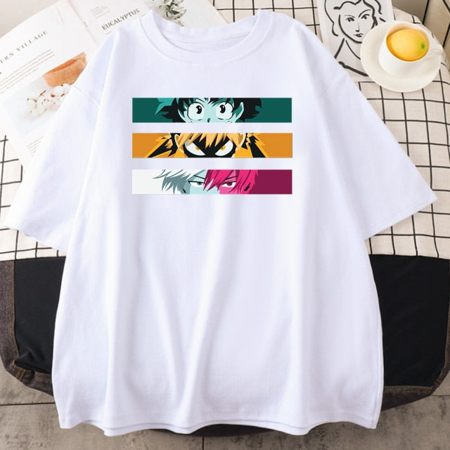 My Hero Academia Cute Anime T Shirt Women Casual Harajuku Tee Oversize Female T-Shirt Summer 2021 Woman Japan Clothes T Shirts