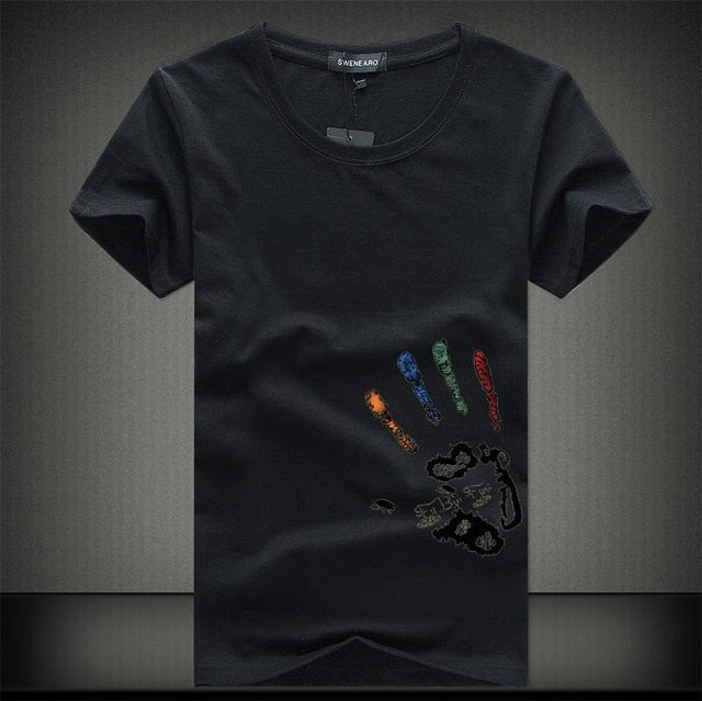 New Mens T Shirts Fashion Summer O-Neck Slim Fit Short Sleeve T Shirt Men Mercerized Cotton Brand-Clothing Casual Men T-Shirt