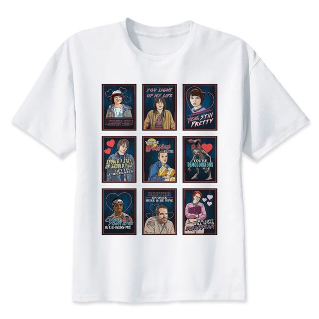 stranger things t shirt eleven dustin stranger-things men t-shirt hawkins men summer stranger-things tshirt demogorgon top tees