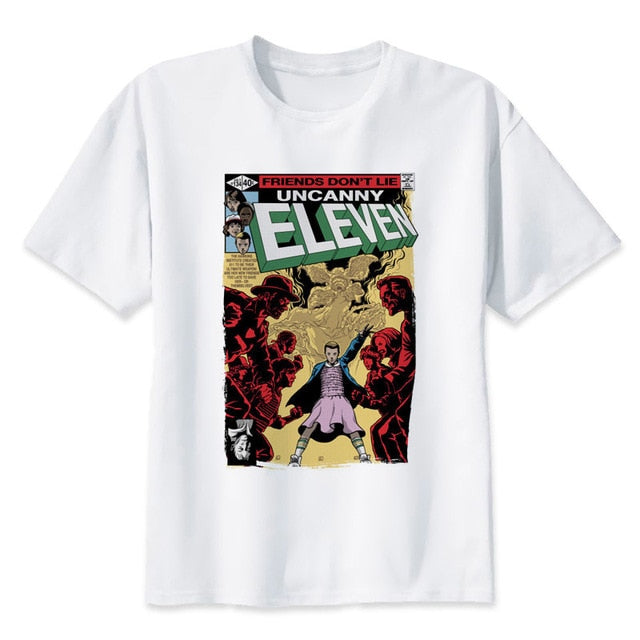 stranger things t shirt eleven dustin stranger-things men t-shirt hawkins men summer stranger-things tshirt demogorgon top tees