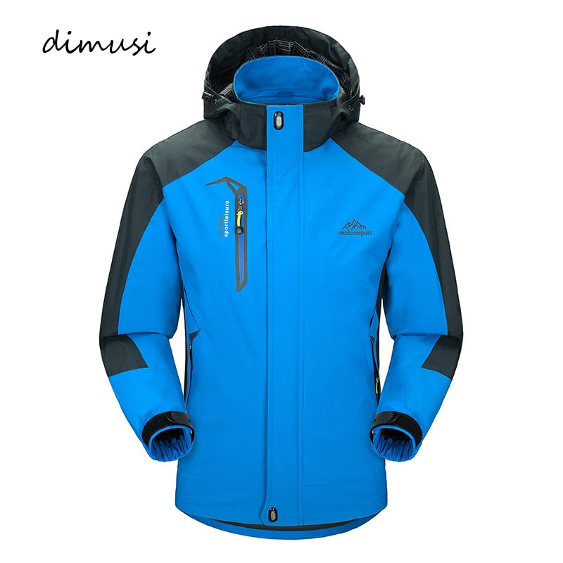 DIMUSI Casual Jacket Men's Spring Autumn Army Waterproof Windbreaker Jackets Male Breathable UV protection Overcoat 5XL,TA541