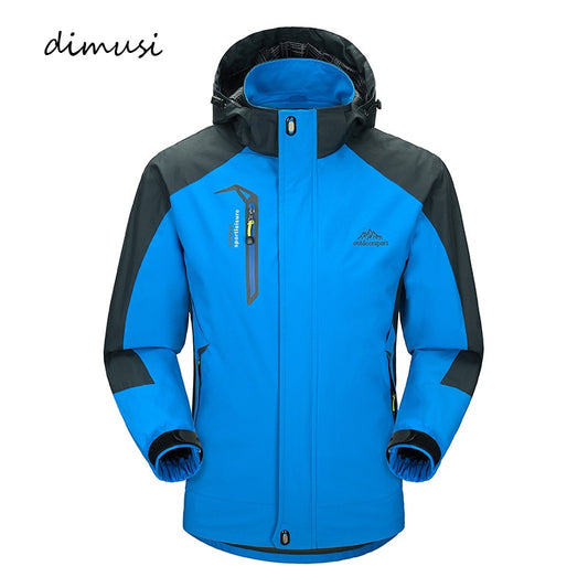 DIMUSI Casual Jacket Men's Spring Autumn Army Waterproof Windbreaker Jackets Male Breathable UV protection Overcoat 5XL,TA541