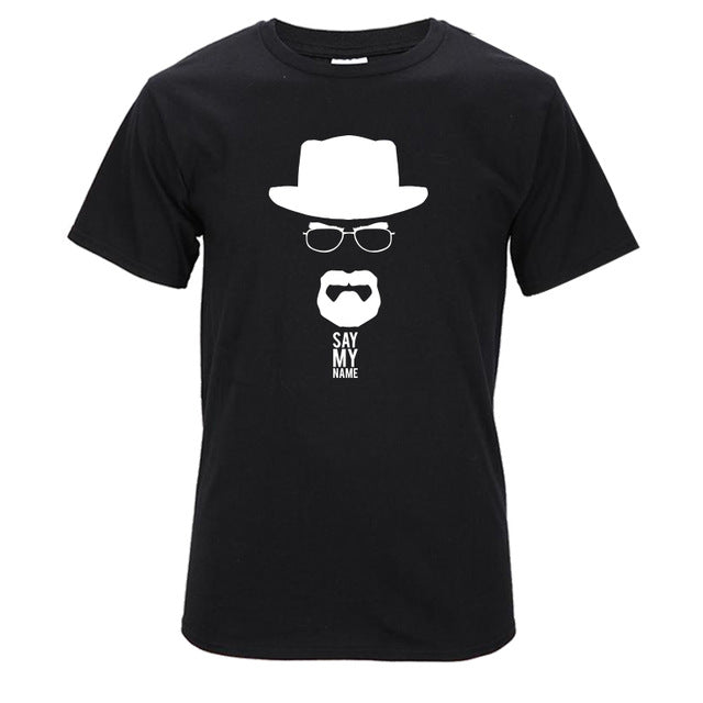 Top Quality Cotton heisenberg funny men t shirt casual short sleeve breaking bad print mens T-shirt Fashion cool T shirt for men