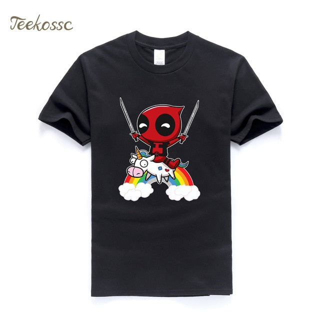 Deadpool Men T Shirt Funny Tshirt 2018 Summer Top Tee Hipster Mens T Shirts 100% Cotton Dead Pool T-Shirt Brand Clothing