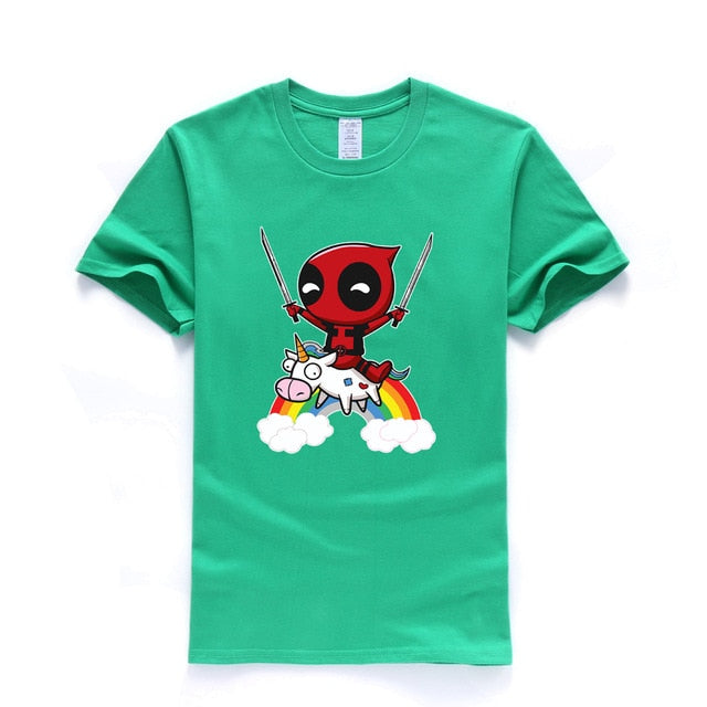 Deadpool Men T Shirt Funny Tshirt 2018 Summer Top Tee Hipster Mens T Shirts 100% Cotton Dead Pool T-Shirt Brand Clothing