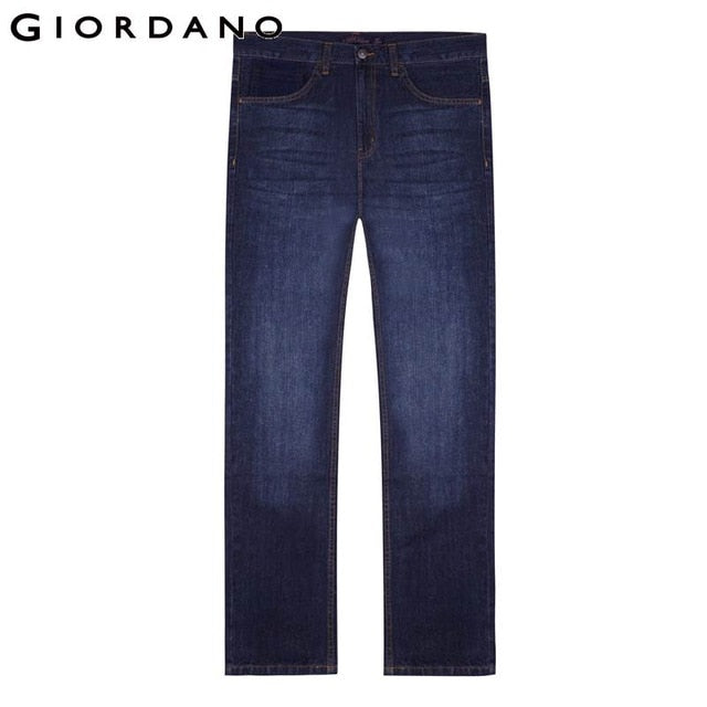 Giordano Men Jeans Denim Jeans Elastic Mid Rise Narrow Feet Quality Cotton Denim Jeans Pantalones Whiskering Denim Clothing