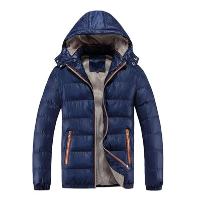 DIMUSI Winter Men Jacket Fashion Cotton Thermal Thick Parkas Male Casual Outwear Windbreaker Hoodies Brand Clothing 5XL,TA253