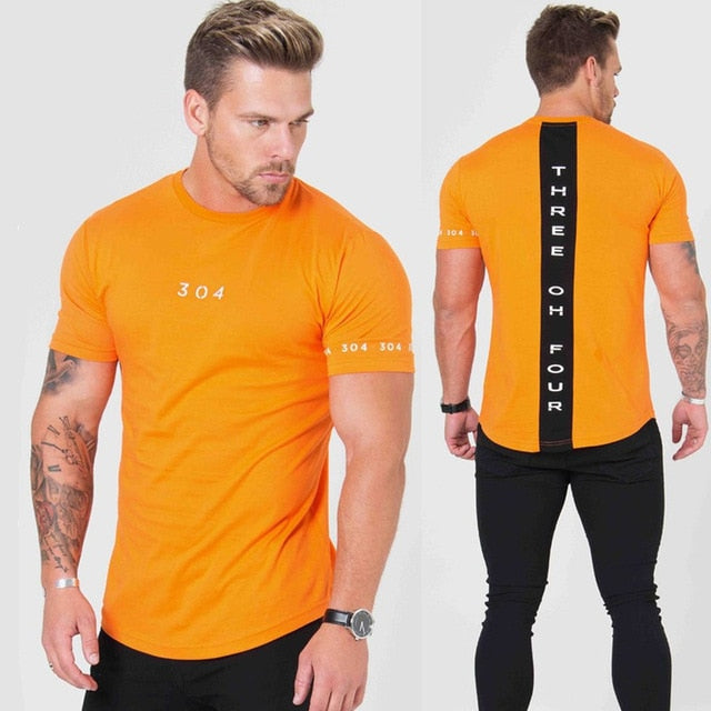 Men Cotton Short sleeve t shirt Fitness Slim Patchwork Black T-shirt Male Brand Gyms Tees Tops Summer Fashion Casual clothing