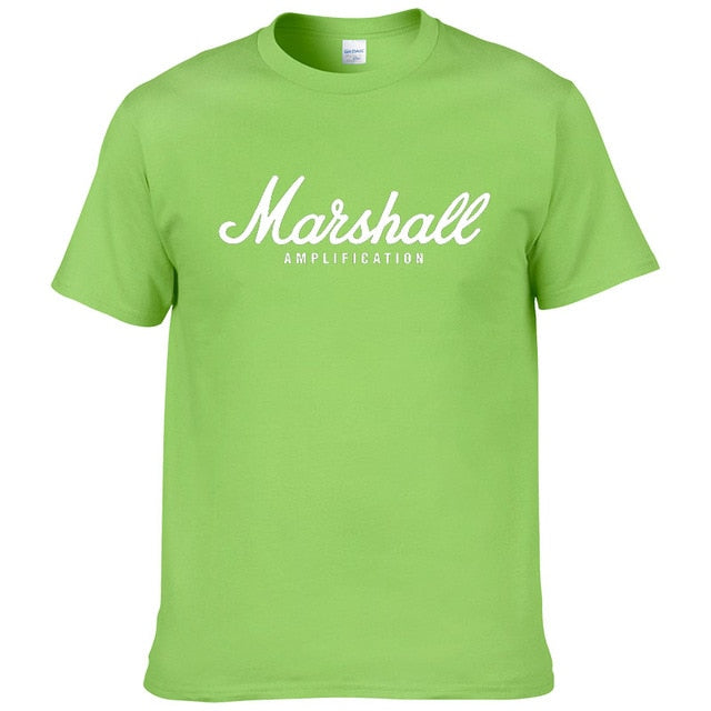 2017 hot sale summer 100% cotton Marshall t shirt men short sleeves tee hip hop streetwear for fans hipster XS-2XL #220